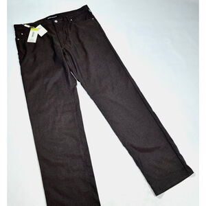 Men's Versace Brown Straight Jeans Waist 40 Virgin Wool Blend